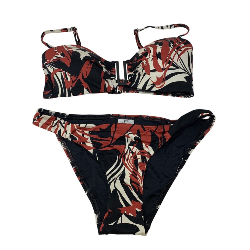 JETS Australia Bikini Set Womens US 4 AU 8 Tropical Print Underwire Padded